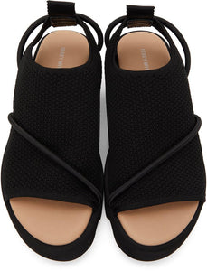 Issey Miyake Black United Nude Edition Bind Sandals