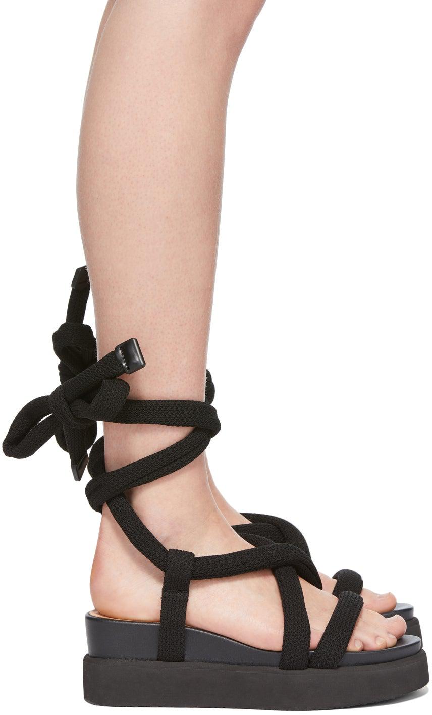 Issey Miyake Black United Nude Edition Node Sandals – BlackSkinny