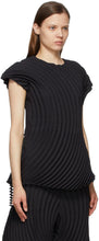Issey Miyake Black Wrapped Pleats T-Shirt