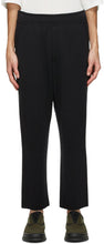 Issey Miyake Men Black Wool Milan Lounge Pants - Issey Miyake Hommes Pantalon de salon de laine Noire Milan Milan - issey miyake 남자 블랙 울 밀라노 라운지 바지