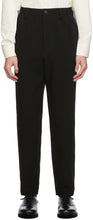 Issey Miyake Men Black Wool Trousers - Pantalon de laine Noire Issey Miyake Hommes - issey miyake 남자 검은 양모 바지