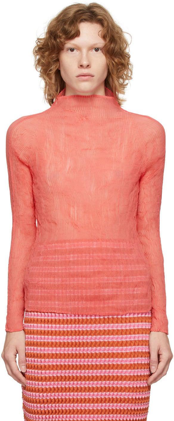pink chiffon blouse