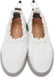 Issey Miyake White United Nude Edition Cover Ballerina Flats