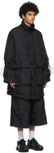 JERIH Black Detachable Pocket Coat