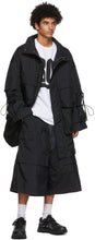 JERIH Black Detachable Pocket Coat