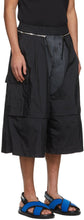JERIH Black Detachable Shorts