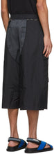 JERIH Black Detachable Shorts