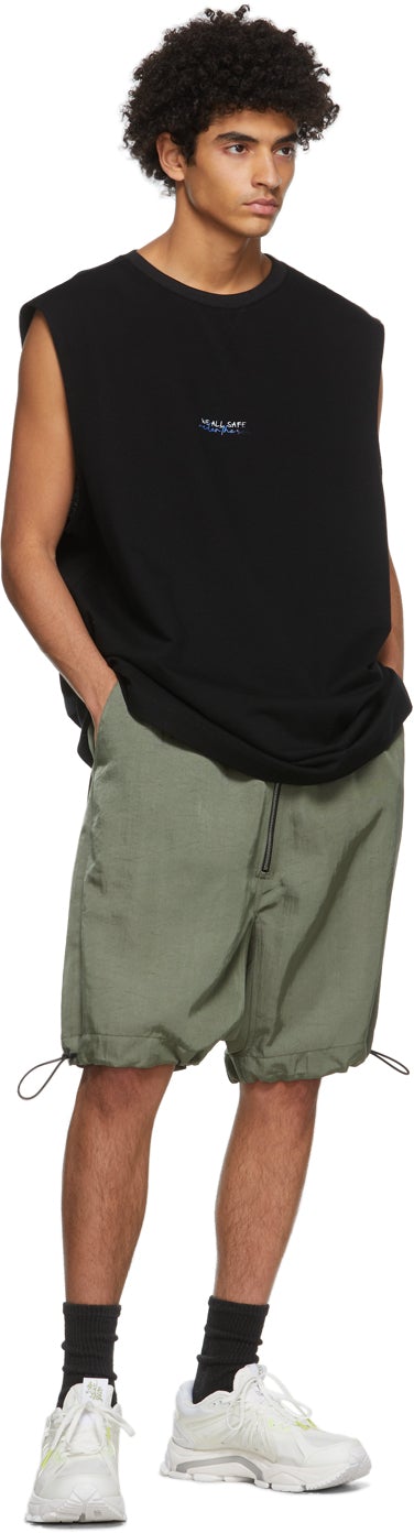 JERIH Black 'Under The Sea' Tank Top