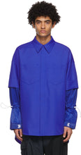 JERIH Blue Detachable Shirt - Chemise détachable bleue jerih - Jerih Blue Detachable Shirt.