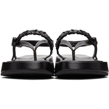 JW Anderson Black Flatform Sandals