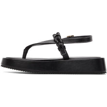 JW Anderson Black Flatform Sandals
