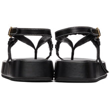 JW Anderson Black Flatform Sandals