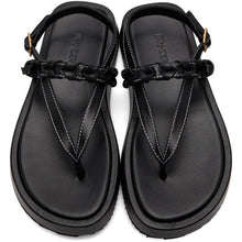 JW Anderson Black Flatform Sandals
