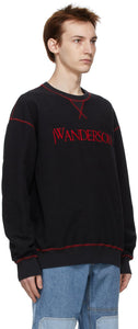 JW Anderson Black Inside-Out Contrast Sweatshirt