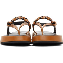 JW Anderson Brown Flatform Sandals