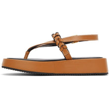 JW Anderson Brown Flatform Sandals