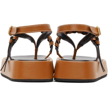 JW Anderson Brown Flatform Sandals
