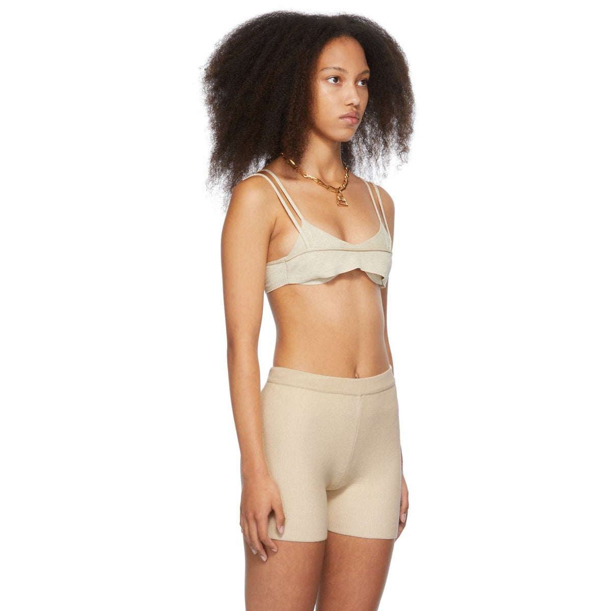 Jacquemus Beige 'La Bandeau Novio' Bra