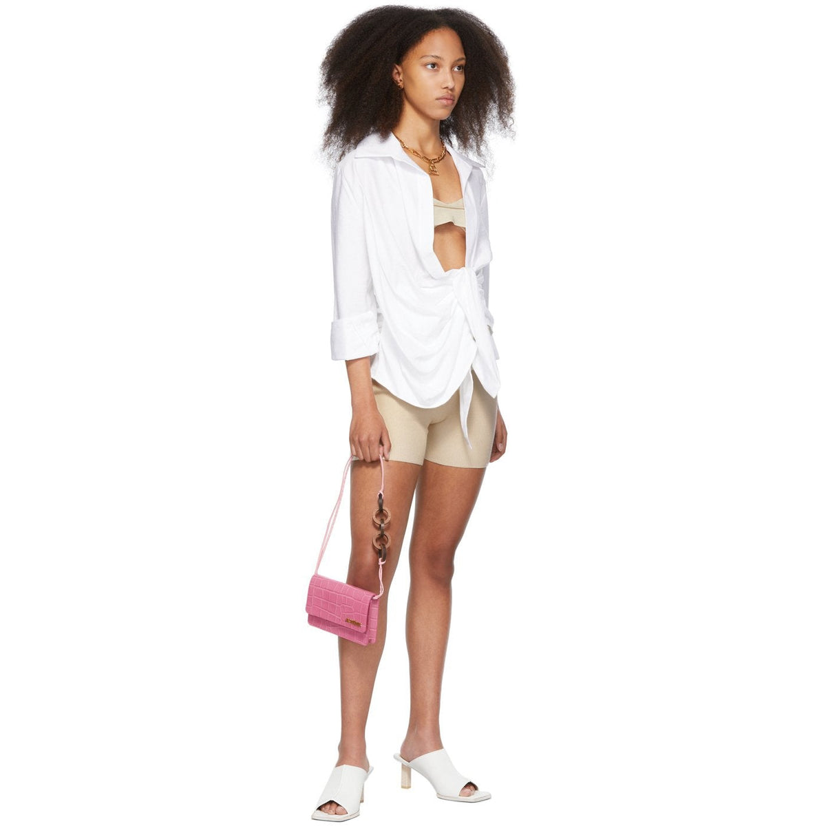 Jacquemus Beige 'La Bandeau Novio' Bra