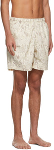 Jacquemus Beige 'Le Maillot Peinture' Swim Shorts