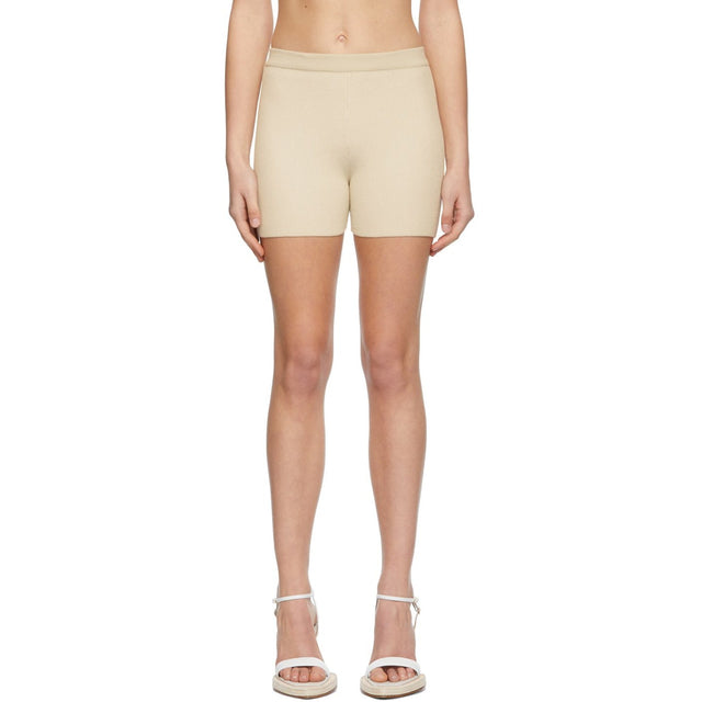 Jacquemus Beige 'Le Short Arancia' Shorts - Short de Jacqueumus Beige 'Le court Arancia' - Jacquemus 베이지 '르 짧은 arancia'반바지