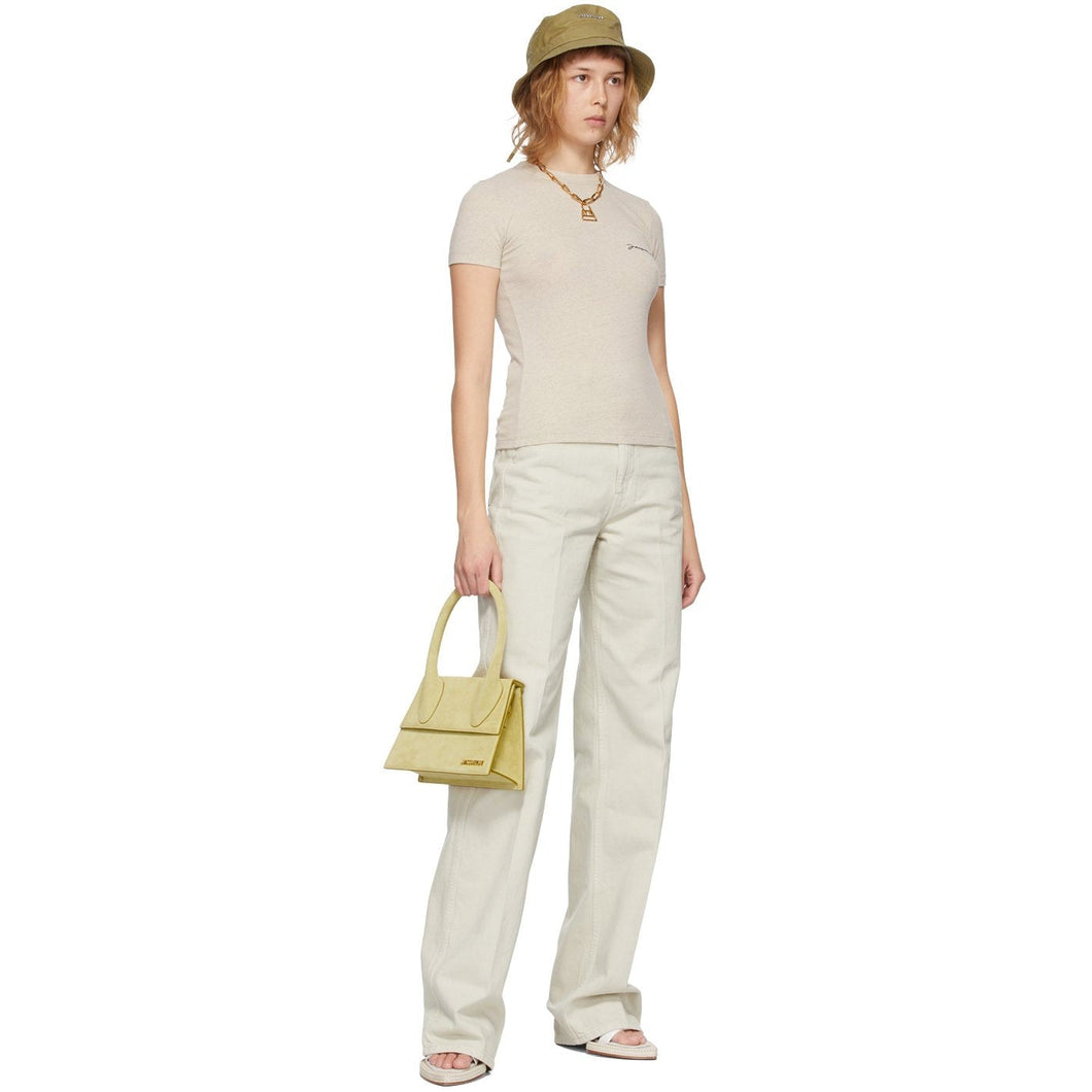 Jacquemus Beige 'Le T-Shirt Jacquemus' T-Shirt