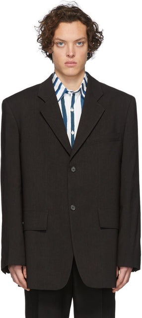 Jacquemus Black 'La Veste De Costume' Blazer - Jacqueumus Black 'La Veste de Costume' Blazer - JacqueMus Black 'La Veste De Costume'Blazer.