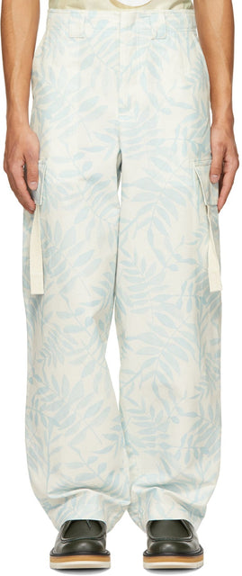 Jacquemus Blue 'Le Pantalon Alzu' Cargo Pants - Pantalon de cargaison Jacqueumus Blue 'Le Pantalon Alzu' - Jacquemus Blue 'Le Pantalon Alzu'화물 바지