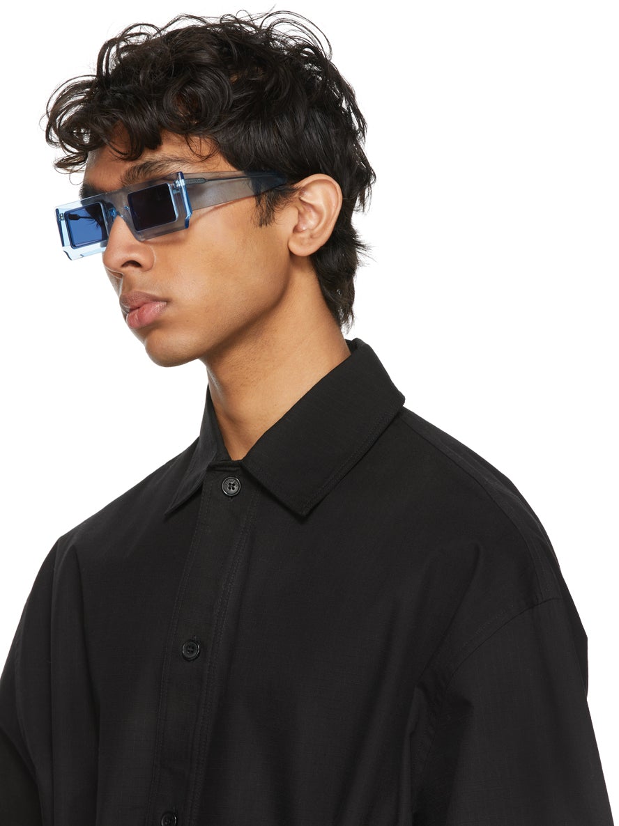 Jacquemus Blue 'Les Lunettes Soleil' Sunglasses – BlackSkinny