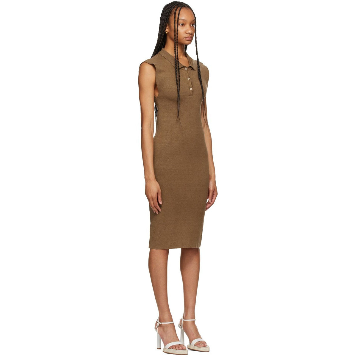 Jacquemus Brown 'La Robe Santon' Dress