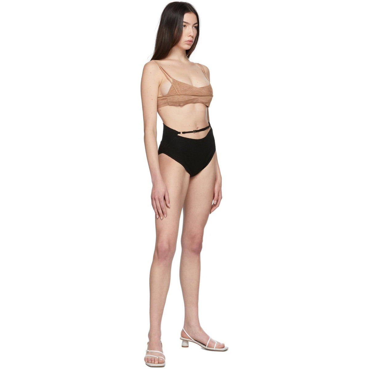 Jacquemus Brown 'Le Bandeau Novio' Bra