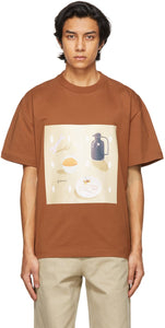 Jacquemus Brown 'Le T-Shirt Tableau' T-Shirt - T-shirt Jacqueumus Brown 'Le T-shirt Tableau' - Jacquemus Brown 'Le T-Shirt Tableau'티셔츠