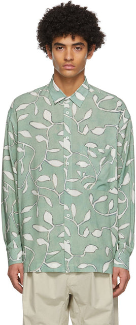 Jacquemus Green 'La Chemise Baou' Shirt - Jacqueumus Green 'La Chemise Baou' chemise - Jacquemus 그린 'La Chemise Baou'셔츠