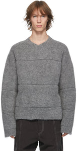 Jacquemus Grey 'La Maille Albi' Sweater - Jacqueumus Grey 'La Maille Albi' Pull ' - JacqueMus 그레이 '라 메일러 알비'스웨터