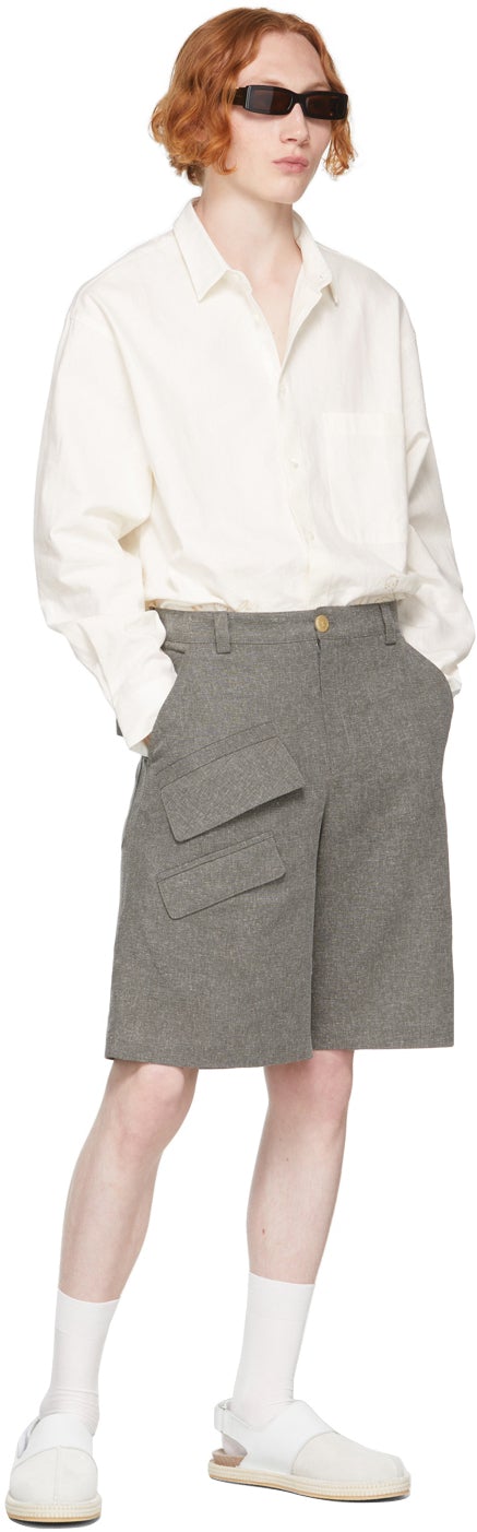 Jacquemus Grey 'Le Short Colza' Shorts