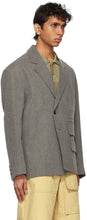 Jacquemus Grey Linen 'La Veste Novi' Blazer