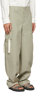 Jacquemus Khaki 'Le Pantalon Alzu' Cargo Pants