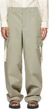 Jacquemus Khaki 'Le Pantalon Alzu' Cargo Pants - Jacqueumus Khaki 'Le pantalon de cargaison de la Pantalon Alzu' - Jacquemus Khaki 'Le Pantalon Alzu'화물 바지