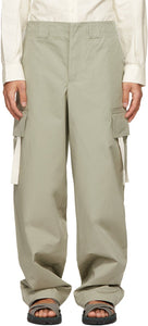 Jacquemus Khaki 'Le Pantalon Alzu' Cargo Pants - Jacqueumus Khaki 'Le pantalon de cargaison de la Pantalon Alzu' - Jacquemus Khaki 'Le Pantalon Alzu'화물 바지