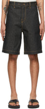 Jacquemus Navy 'Le Short de Nimes' Shorts - Short de Jacqueumus Navy 'Le Short de Nimes' - Jacquemus 해군 ​​'르 쇼트 드 니즈'반바지