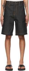 Jacquemus Navy 'Le Short de Nimes' Shorts - Short de Jacqueumus Navy 'Le Short de Nimes' - Jacquemus 해군 ​​'르 쇼트 드 니즈'반바지