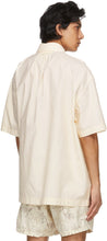 Jacquemus Off-White Embroidered 'La Chemise Moisson' Short Sleeve Shirt