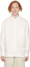 Jacquemus Off-White 'La Chemise Baou' Shirt - Jacqueumus Off-White 'La Chemise Baou' chemise - jacquemus 오프 화이트 'La Chemise Baou'셔츠