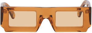 Jacquemus Orange 'Les Lunettes Soleil' Sunglasses - Lunettes de soleil Jacqueumus Orange 'Les Lunettes Soleil' - JacqueMus 오렌지 '레 루트 솔 릴'선글라스