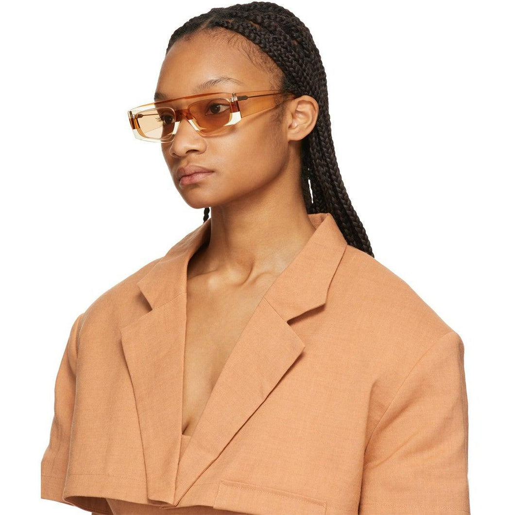 Jacquemus Orange 'Les Lunettes Yauco' Flat Top Sunglasses