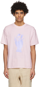 Jacquemus Pink 'Le T-Shirt Bouquet' T-Shirt - Jacqueumus rose 'Le T-shirt Bouquet' T-shirt - JacqueMus 핑크 '르 티셔츠 꽃다발'티셔츠
