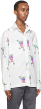 Jacquemus Reversible White Flip Flop Print 'La Chemise Jacques' Shirt