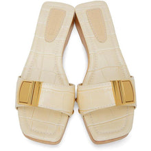 Jacquemus SSENSE Exclusive Beige Croc 'Les Tatanes' Sandals - Jacqueumus Ssense Sandales EXCLUSIVES BEIGE CROC 'LES TANES' - Jacquemus Ssense 독점적 인 베이지 색 악어의 레타 타탄 샌들