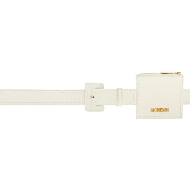 Jacquemus White 'La Ceinture Carree' Belt - Jacqueumus White 'La Cétinature Carree' Ceinture - JacqueMus 화이트 'La Ceinture Carree'Belt.
