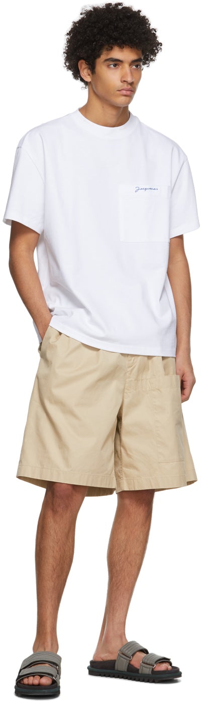 Jacquemus White 'Le T-Shirt Citrons' T-Shirt